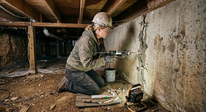 Cracked Foundation Repair in Clark, NJ