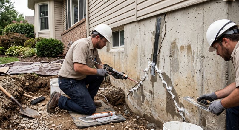 Cracked Foundation Repair in Colonia, NJ