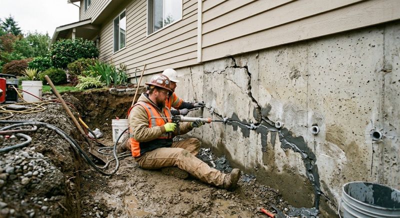 Cracked Foundation Repair in Elizabeth, NJ