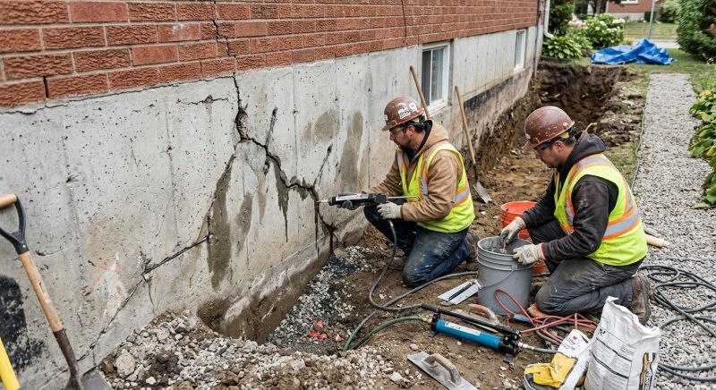 Cracked Foundation Repair in Florham Park, NJ