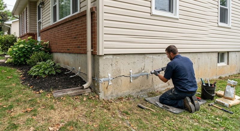 Cracked Foundation Repair in Glen Rock, NJ