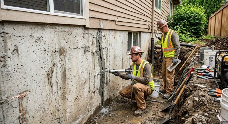 Cracked Foundation Repair in Glen Rock, NJ