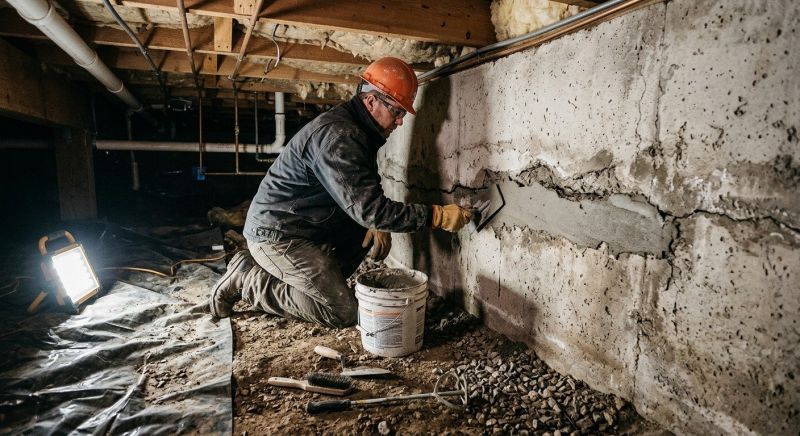 Cracked Foundation Repair in Pequannock, NJ