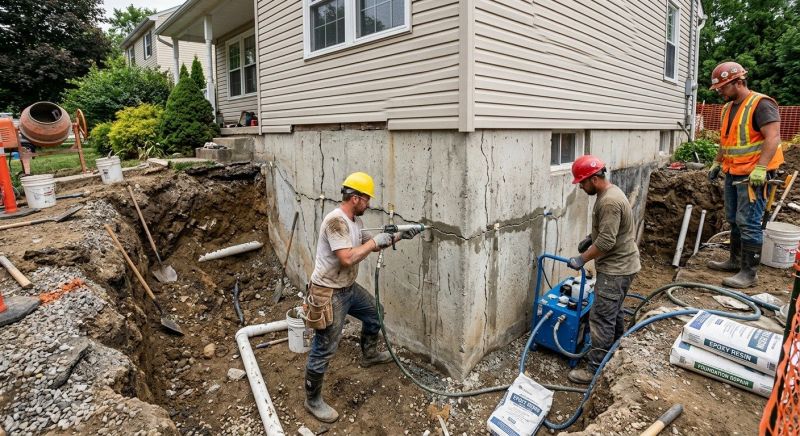 Cracked Foundation Repair in Staten Island, NY