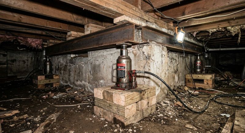 Foundation Jacking in Jersey City, NJ