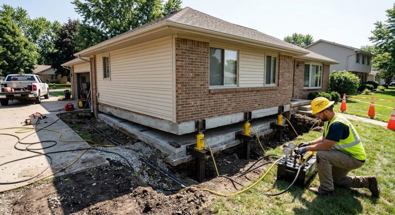 Foundation Lifting in Bedminster, NJ