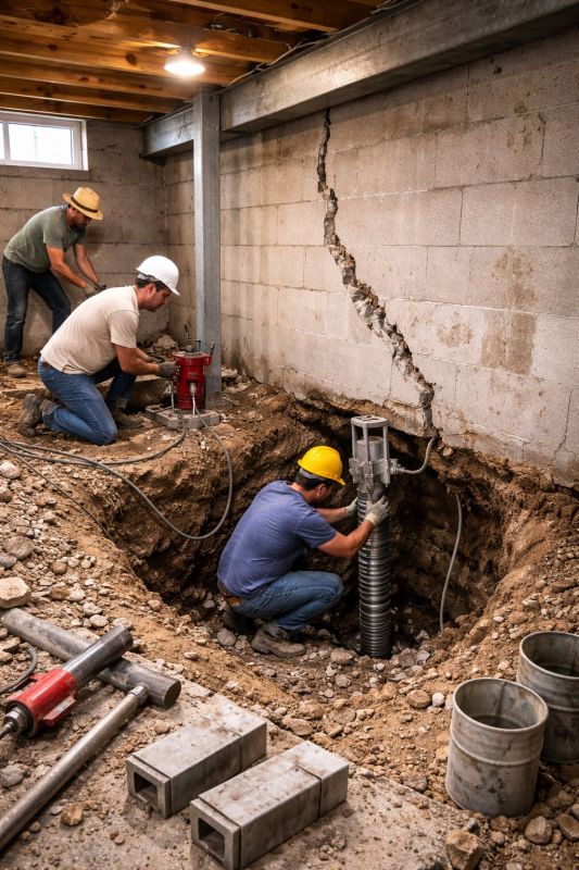 Foundation Structural Repair in Warren, NJ
