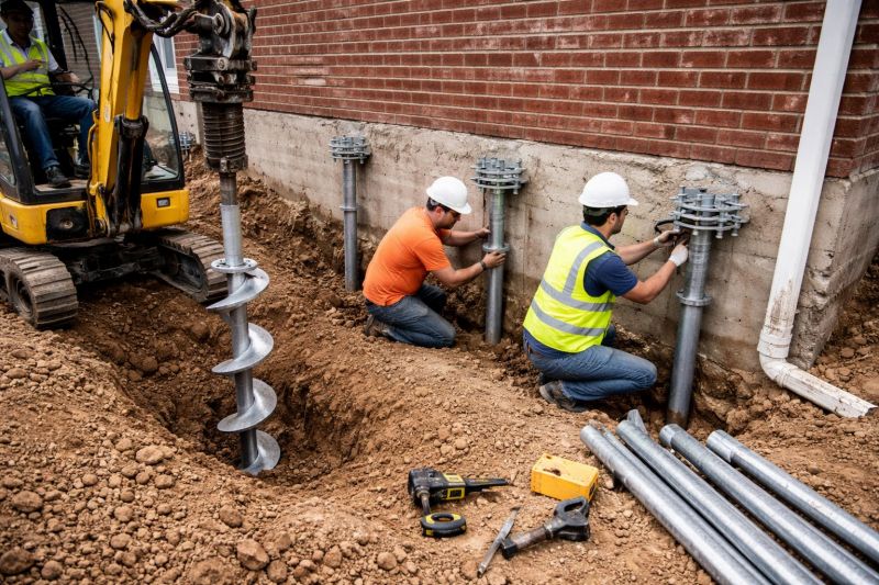 Helical Piers Installation in Morris County, NJ