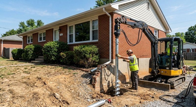 Helical Pile Installation in Morris County, NJ