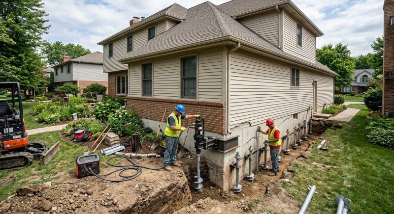 Helical Pile Installation in Morris County, NJ