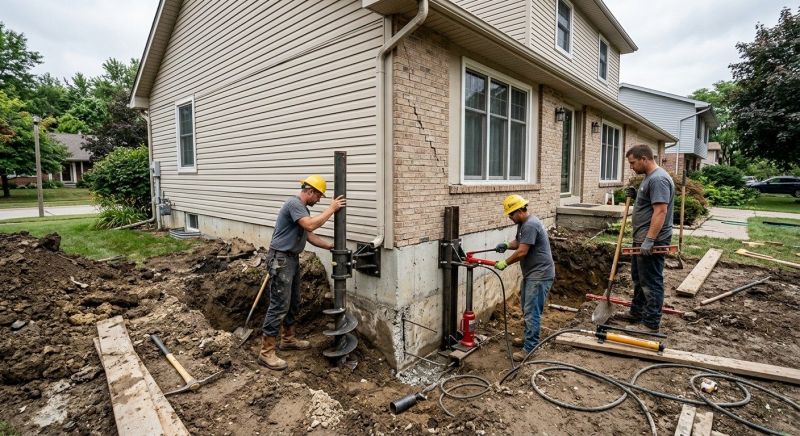 House Foundation Repair in Mendham, NJ