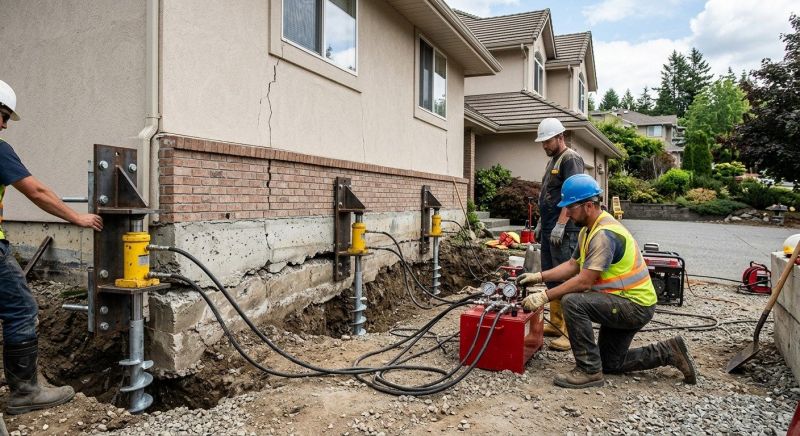 Sinking Foundation Lifting in Morris County, NJ