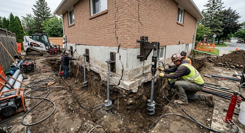 Sinking Foundation Repair in East Hanover, NJ