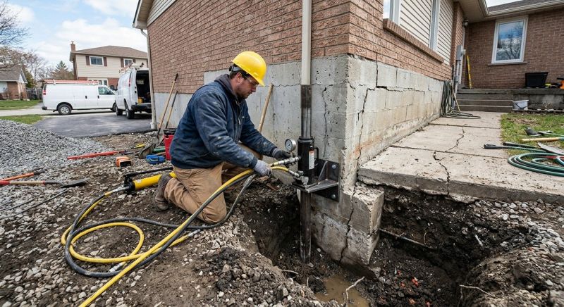 Sinking Foundation Repair in High Bridge, NJ