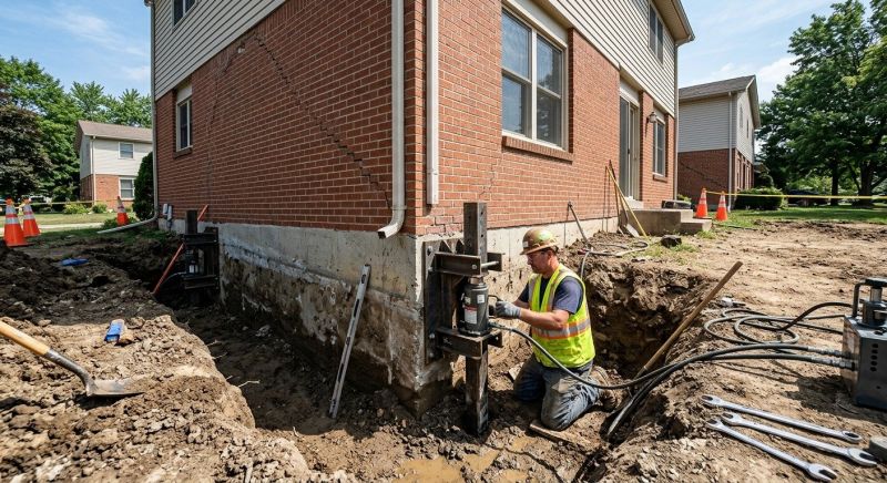 Sinking Foundation Repair in Irvington, NJ
