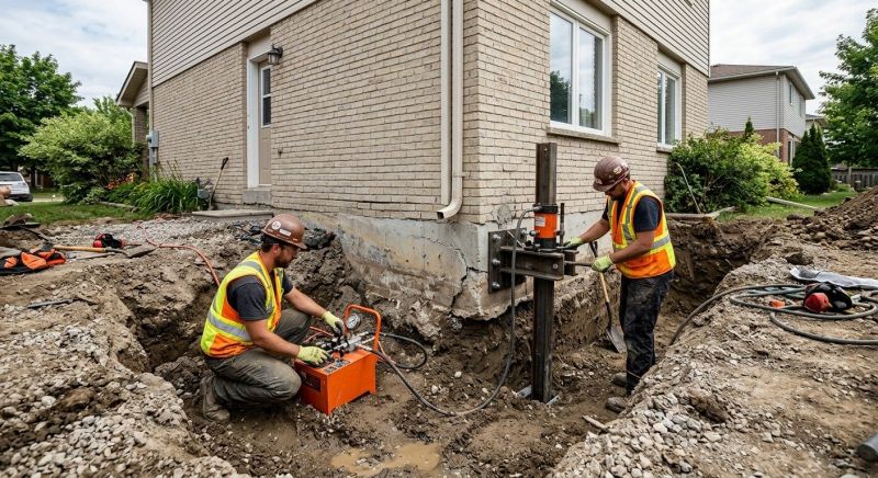 Sinking Foundation Repair in Metuchen, NJ