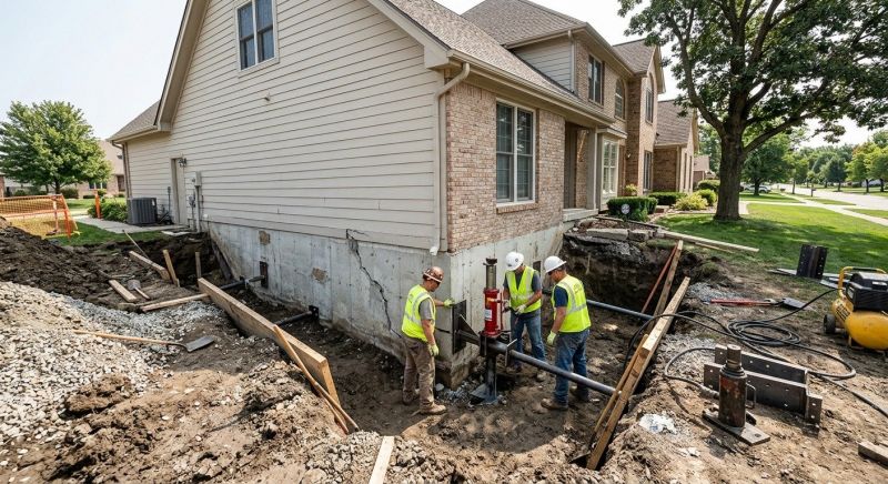 Sinking Foundation Repair in Oakland, NJ